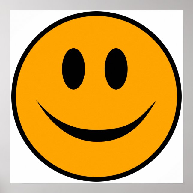 Poster Emoji du visage souriant (Devant)