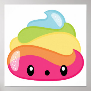 Poster Emoji Raimbow Poop !