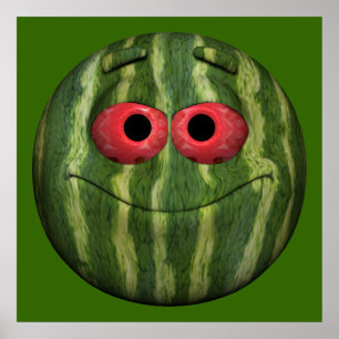 Poster Emoticon de pastèque