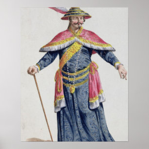 Poster Empereur de Yu de la Chine de 'DES Estampes de