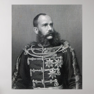 Poster Empereur Franz Joseph I de l'Autriche