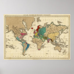 Poster Empire de l'ANNONCE 1811 de Napoleon Bonaparte