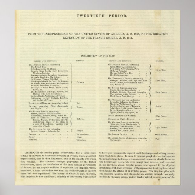 Poster Empire de Napoléon Bonaparte 1811 AD 2 (Devant)