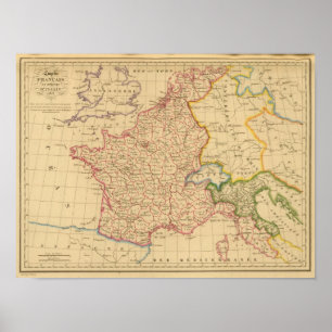 Poster Empire Royaume de France et d'Italie, 1812