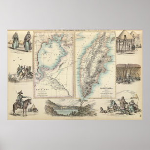 Poster Empire russe en Asie de l'Est et de l'Ouest