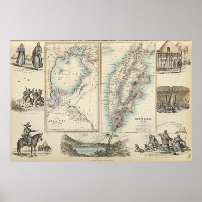 Poster Empire russe en Asie de l'Est et de l'Ouest (Devant)