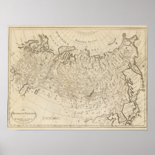 Poster Empire russe, en Europe et en Asie