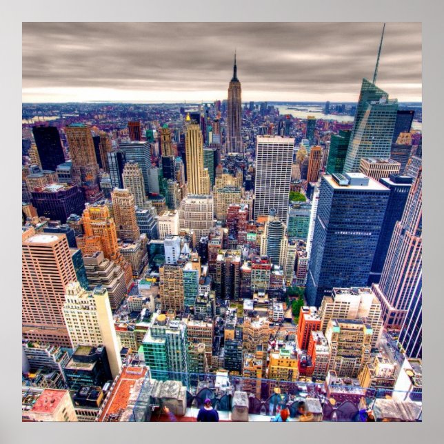 Poster Empire State Building and Midtown Manhattan (Devant)