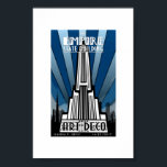 Poster - Empire State Building Art Deco<br><div class="desc">Empire State Building Art Deco Claudia P. Ortiz 14.02.2012 poster.</div>