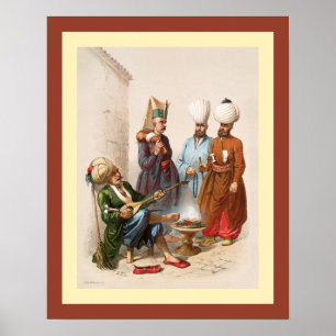 Poster Empire turc~ottoman~ Istanbul~ Jean Brindesi ~
