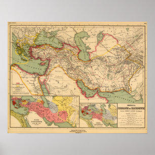 Poster Empires antiques du monde des Persans, Macédoniens