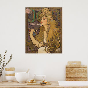 Poster Emploi - Alphonse Mucha Remix