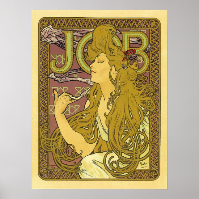 Poster Emploi Vintage Publicité française (Devant)