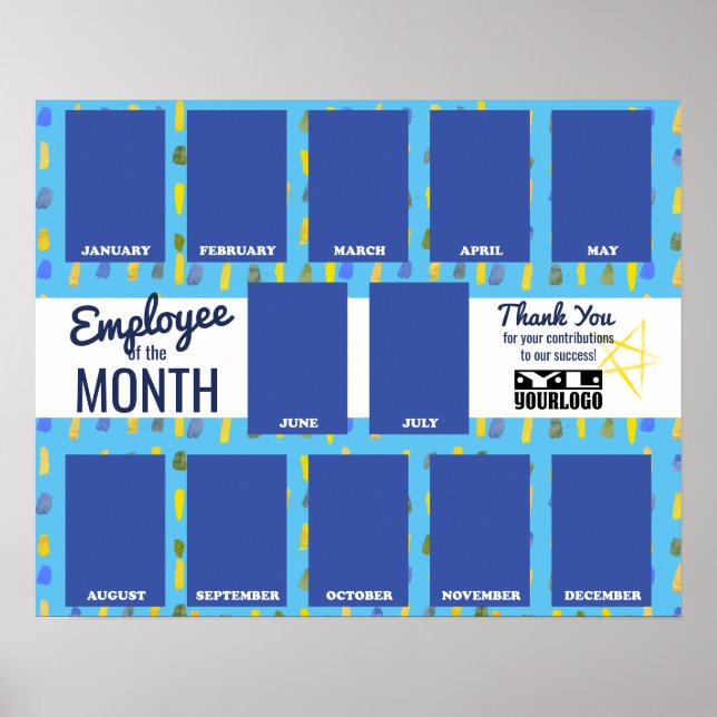 Poster Employé de l'affichage photo de la reconnaissance  (Devant)