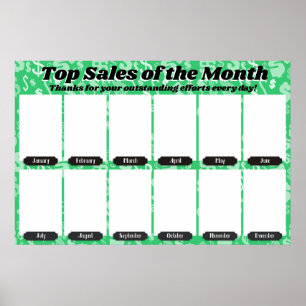 Poster employé du mois affichage pour les photos 4x6