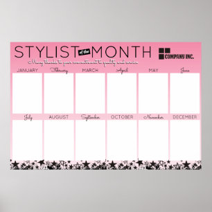 Poster Employé du styliste photo de la reconnaissance du 