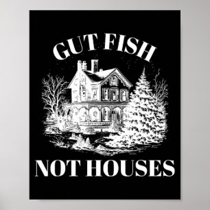 Poster Empoissonner, pas de maisons Conservation côtière 