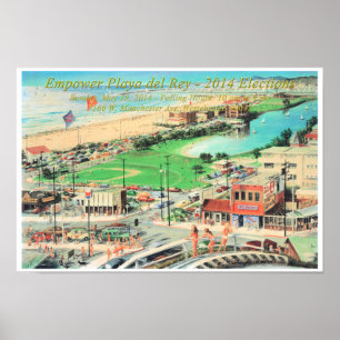 Poster Empower Playa del Rey – 2014 ¼ Inch Border