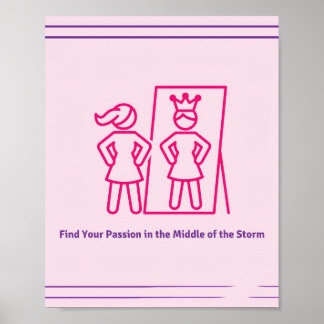 Poster Empowering Girls Around The World *Be a Queen*