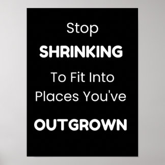 Poster Empowering Self Growth Quote Minimalist