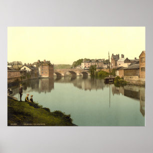 Poster Empreinte Angleterre antique, Exbridge, Exeter, Ro