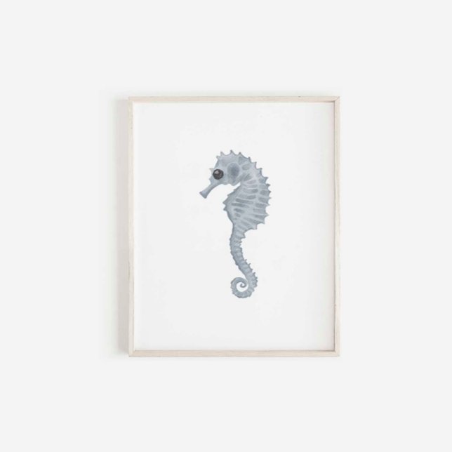 Poster Empreinte bleu marine (Créateur téléchargé)