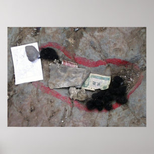 Poster Empreinte bouddhique Tibet