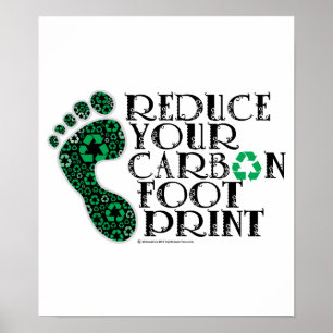 Poster Empreinte carbone