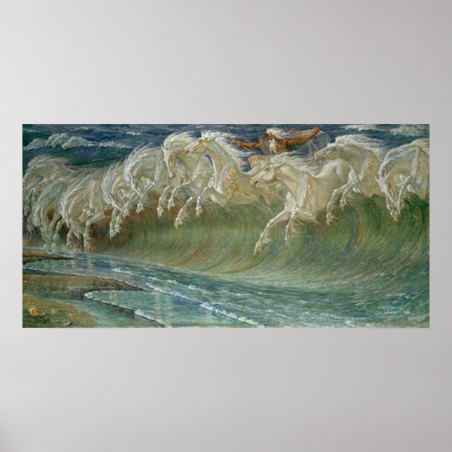 Poster Empreinte de chevaux Neptunes (Devant)