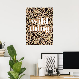 Poster Empreinte de léopard de Wild Thing