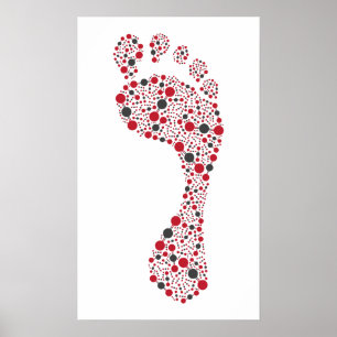 Poster Empreinte de pas de carbone