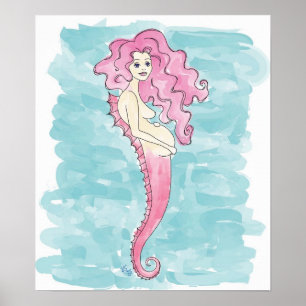 Poster empreinte de sirène
