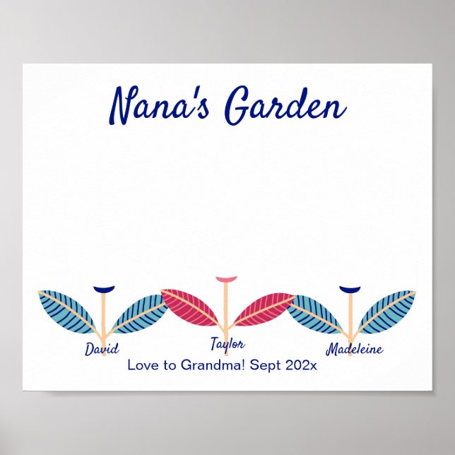 Poster Empreinte manuscrite Nana Empreinte do-it-yourself (Devant)