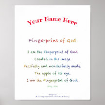 Empreinte personnalisée de l'affiche de Dieu