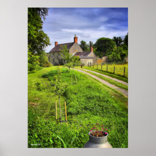 Poster Empreinte Wiltshire Farm Scene