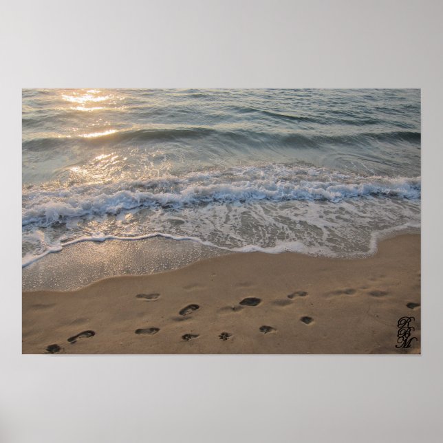 Poster Empreintes dans le Sable (Devant)