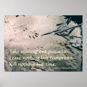 Poster Empreintes de pas
