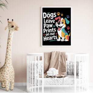 Poster Empreintes de Pattes Héritage Canin Ému