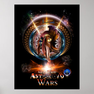 Poster Empress Arzriani Art nouveau portrait fractal