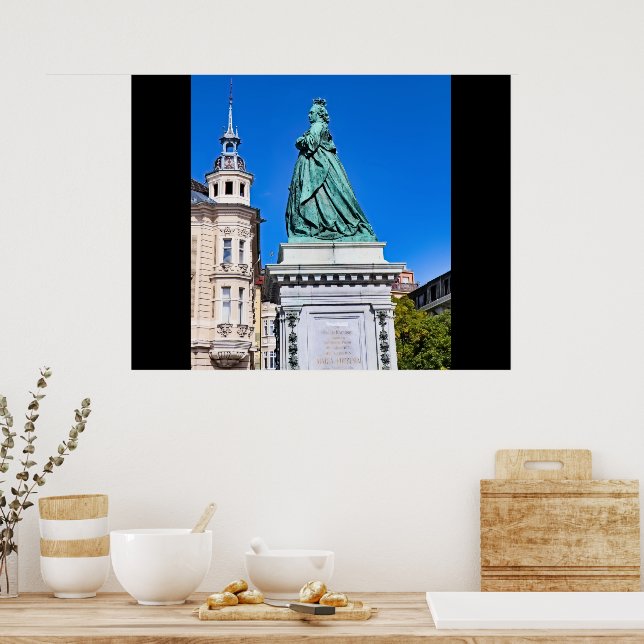 Poster Empress Maria Theresia Statue (Cuisine)