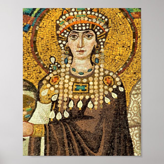 Poster Empress Theodora Mosaic (Devant)
