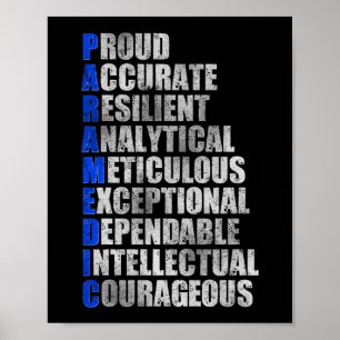 Poster EMS Paramètre d'urgence Word Cloud