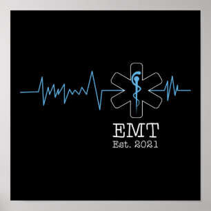 Poster EMS Urgence Emt Est. Diplôme étudiant 2021