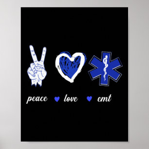 Poster EMS Urgence Paix Amour EMT