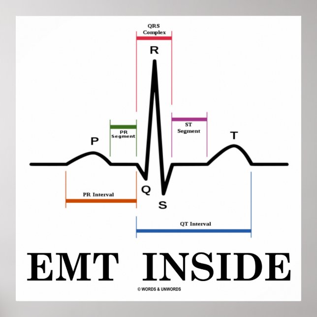 Poster EMT à l'intérieur (Electrocardiogramme à rythme si (Devant)