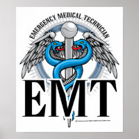 EMT Caduceus Blue
