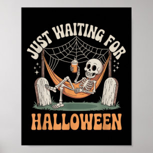 Poster En Attente D'Halloween Skeleton Halloween Quot