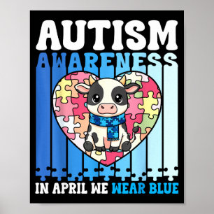 Poster En Avril Nous Portons Des Puzzles De Vache De La J