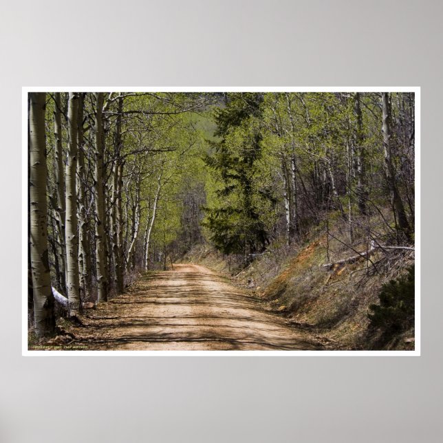 Poster En bas de la route (Devant)