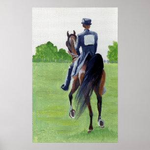 Poster En bas de la route American Saddlebred Horse Portr